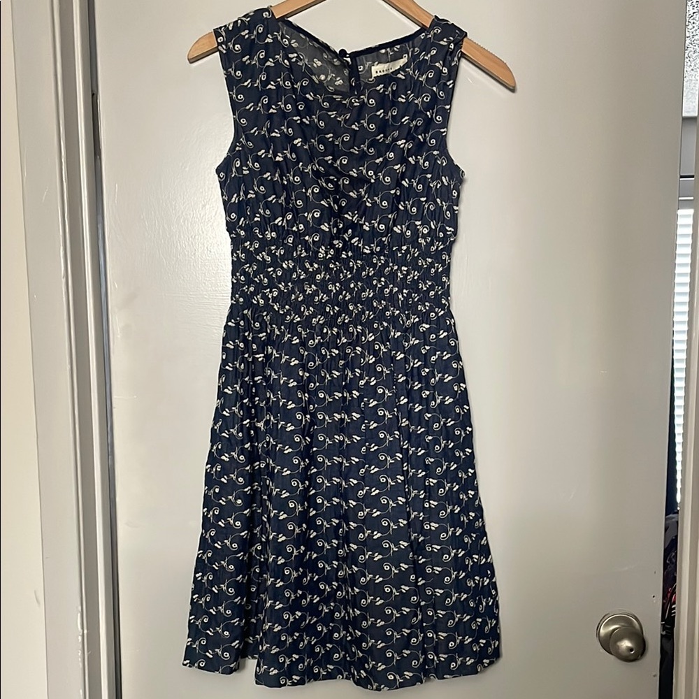 Kate Spade Navy Blue Floral Dress